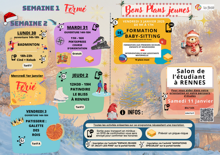 Programme vacances décembre 2024 St Jacut