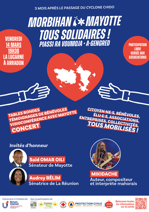 Affiche Morbihan Mayotte tous solidaires 