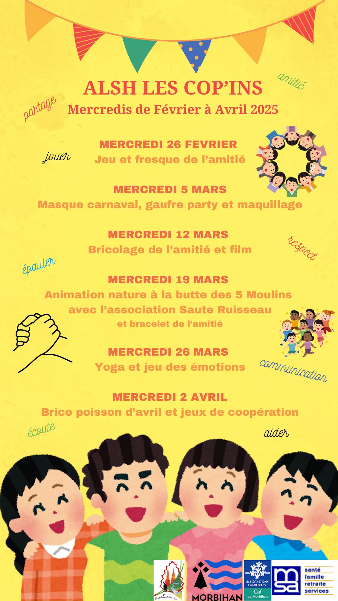 Programme des mercredis fev avril 25