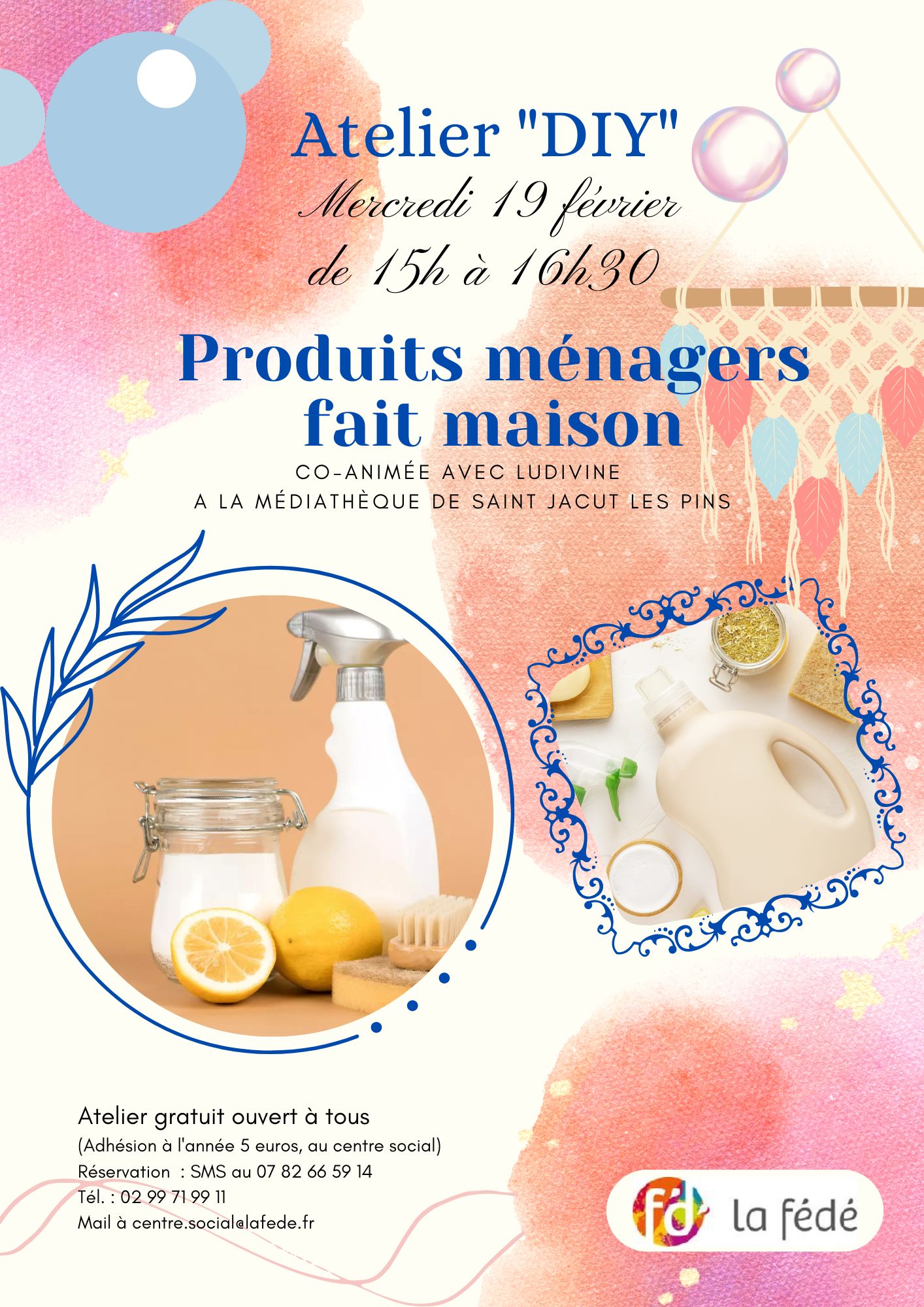 Atelier DIY produits ménagers