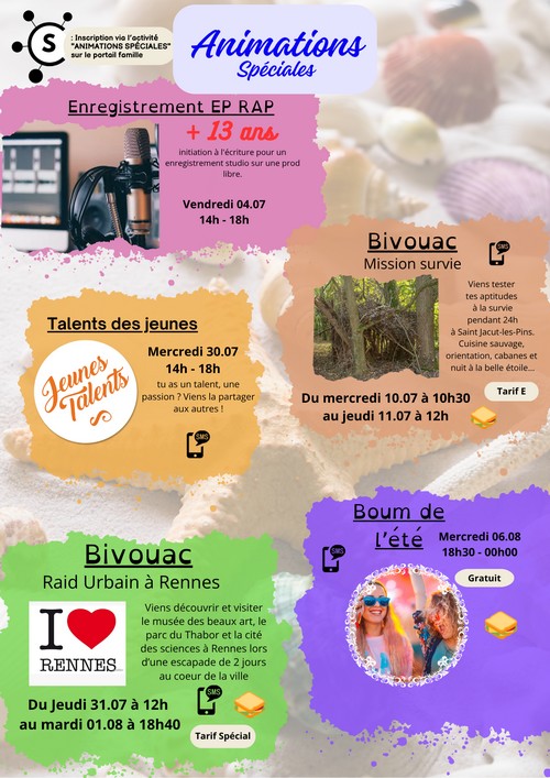 Flyers animations spéciales 2025