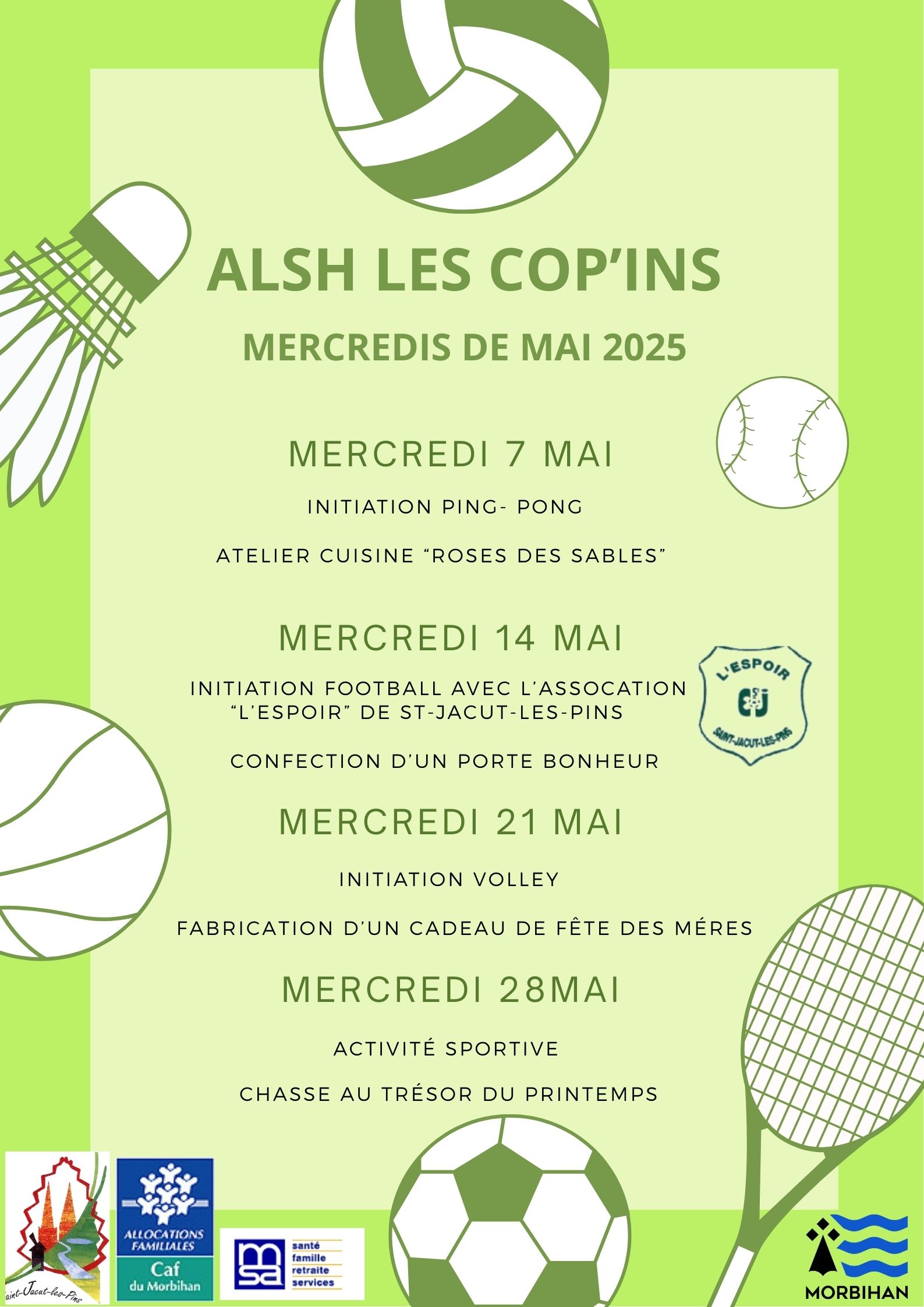 Programme mercredis de Mai 2025